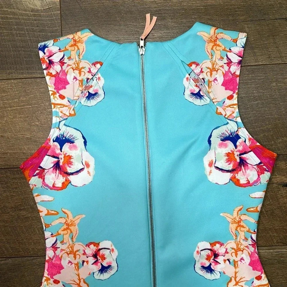 Womens Gianni Bini Tropical Floral Dress - Picture 8 of 13